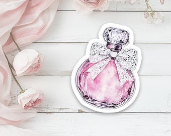 100pz Adesivi Fiocco Rosa, PVC Impermeabile Adesivi Coquette Carini Stickers Coquette Pink Bow Decalcomanie Fiocco Vintage per Bottiglia d'Acqua