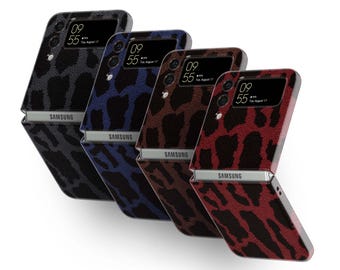 Samsung Galaxy Z Flip Phone Case – Leopard Design | Slim Case & Tough Case | Shockproof Premium Protective Case for Z Flip 7, 6, 5, 4, 3