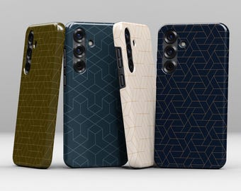 Geometric Line Pattern Phone Case “Urban Lines” – Impact-Resistant Protection