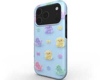 Cute Animal Phone Case – Pastel 3D Kawaii Design, Shockproof Dual-Layer Protective Case for iPhone, Samsung, Pixel, Huawei, Xiaomi & OnePlus