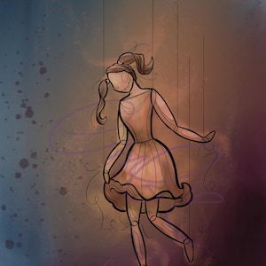 Puppet Girl Art Print |  Marionette