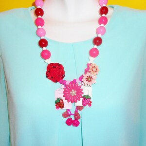 Pink Prairie Rampage Necklace image 5