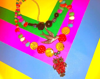 Bright Bird Necklaces