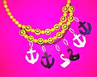 Smiley Swan Necklace