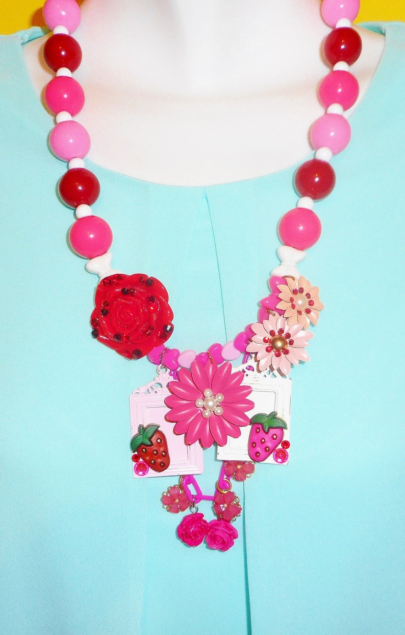 Pink Prairie Rampage Necklace image 6