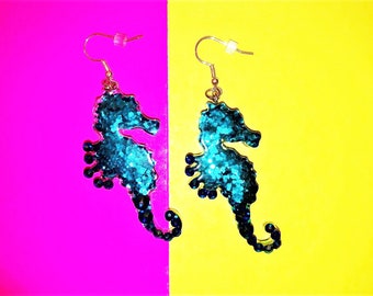 Sparkly Seahorses Earrings