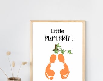 Little Pumpkin Footprint Template