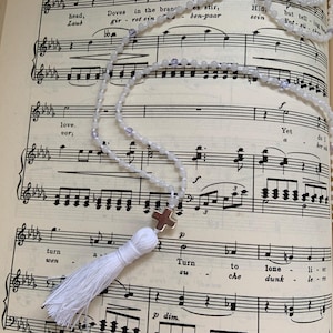 200 knot Orthodox Prayer Rope, White Orthodox Rosary, 200 bead Orthodox Rosary, Vintage Beads, Sustainable