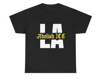 Abolish ICE T-Shirt: Political Resistance, No Human is Illegal
