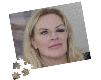 Heather Gay Black Eye Jigsaw Puzzle: Real Housewives of Salt Lake City Funny Gift