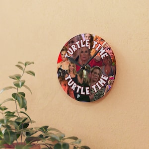 Novelty Wall Clock, Real Housewives RHONY Fan Gift, Ramona Singer Catchphrase Decor, Unique TV Clock, Turtle Time Bravo