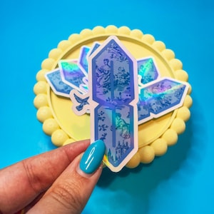 That Cool S But Make It Fancy- Holographic Vinyl S Sticker