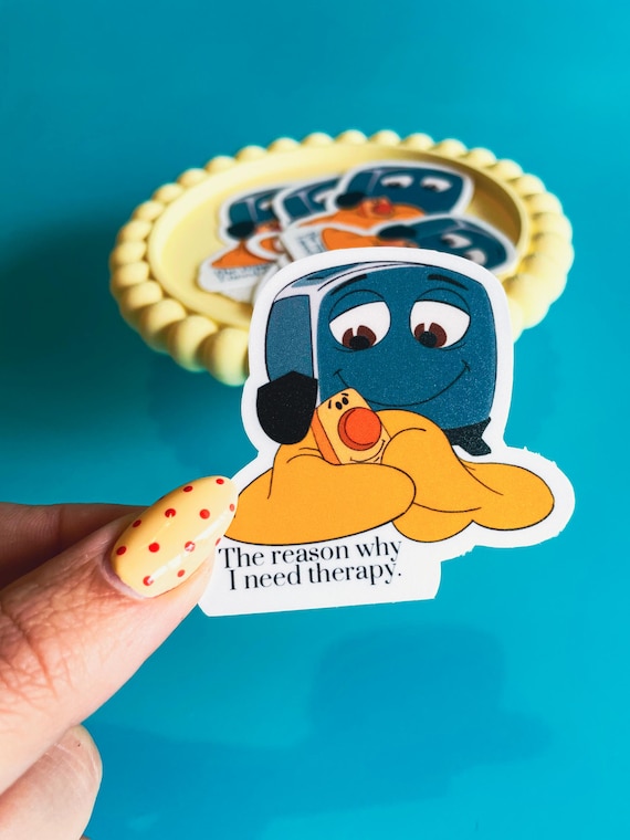 Why I need therapy- The Brave Little Toaster Vinyl Sticker