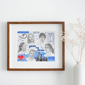 Grey&#39;s Anatomy Inspired Sketchbook Original Art - Print