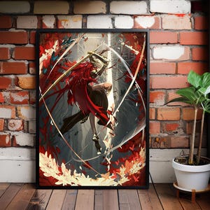 Elden-videogamekunst, Malenia-canvas, Elden-gameposter, gamingcanvas, Elden-canvasafdruk, ringmuurkunst, gamingkamercanvas, muurdecor
