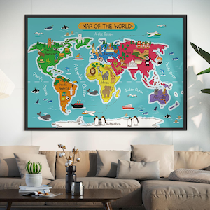 Weltkarte Karte, Kinderzimmer Dekor, Kinderzimmer Dekor, Kinderzimmer Dekor, Kinderzimmer Dekor, Weltkarte Wandkunst,
