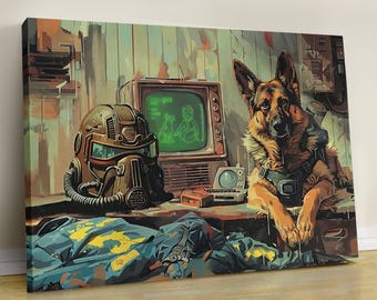 Fallout Poster: Retro Framed Wall Art, Desert Ranger Design