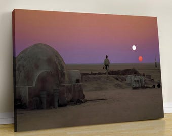 Star Wars Canvas Print | Binary Sunset, Tatooine Wall Art