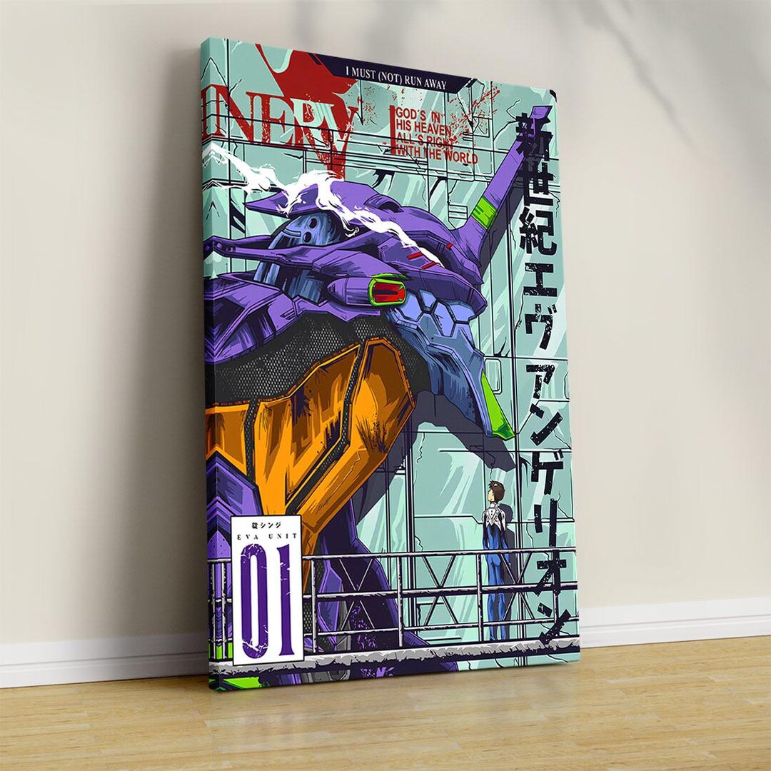Neon Genesis Evangelion Canvas – Mecha Anime Wall Art - Etsy