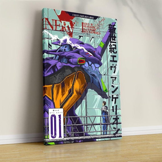 Neon Genesis Evangelion Canvas – Mecha Anime Wall Art - Etsy
