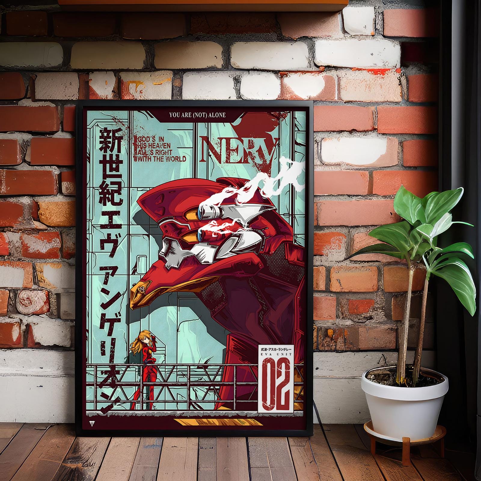 Neon Genesis Evangelion 02 Canvas - Art Print - Framed Wall Art