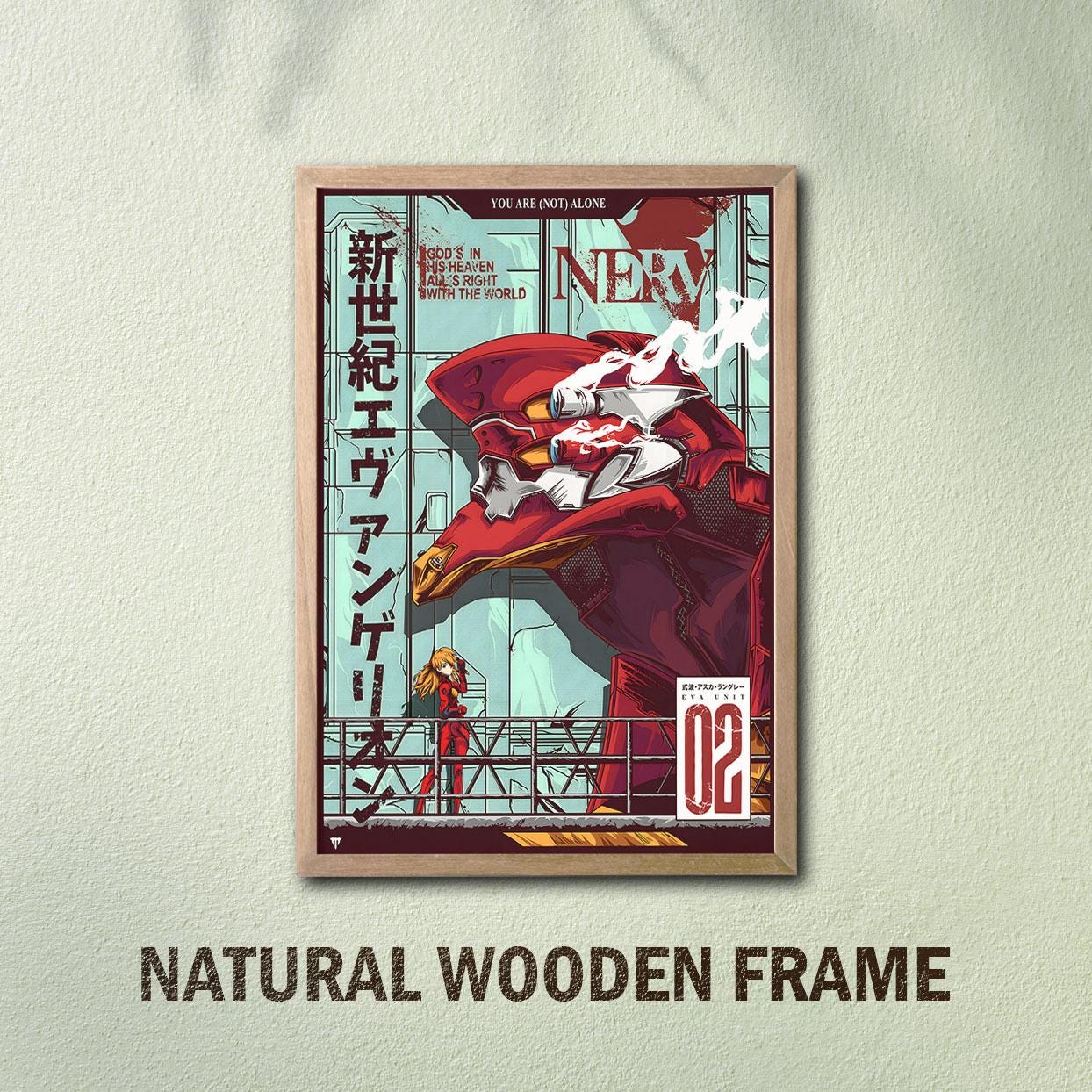 Neon Genesis Evangelion 02 Canvas - Art Print - Framed Wall Art