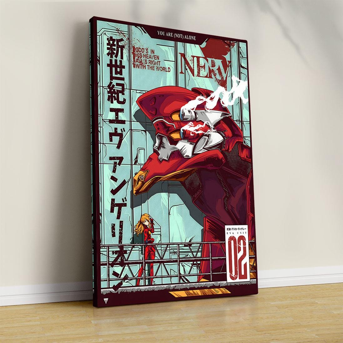 Neon Genesis Evangelion 02 Canvas - Art Print - Framed Wall Art