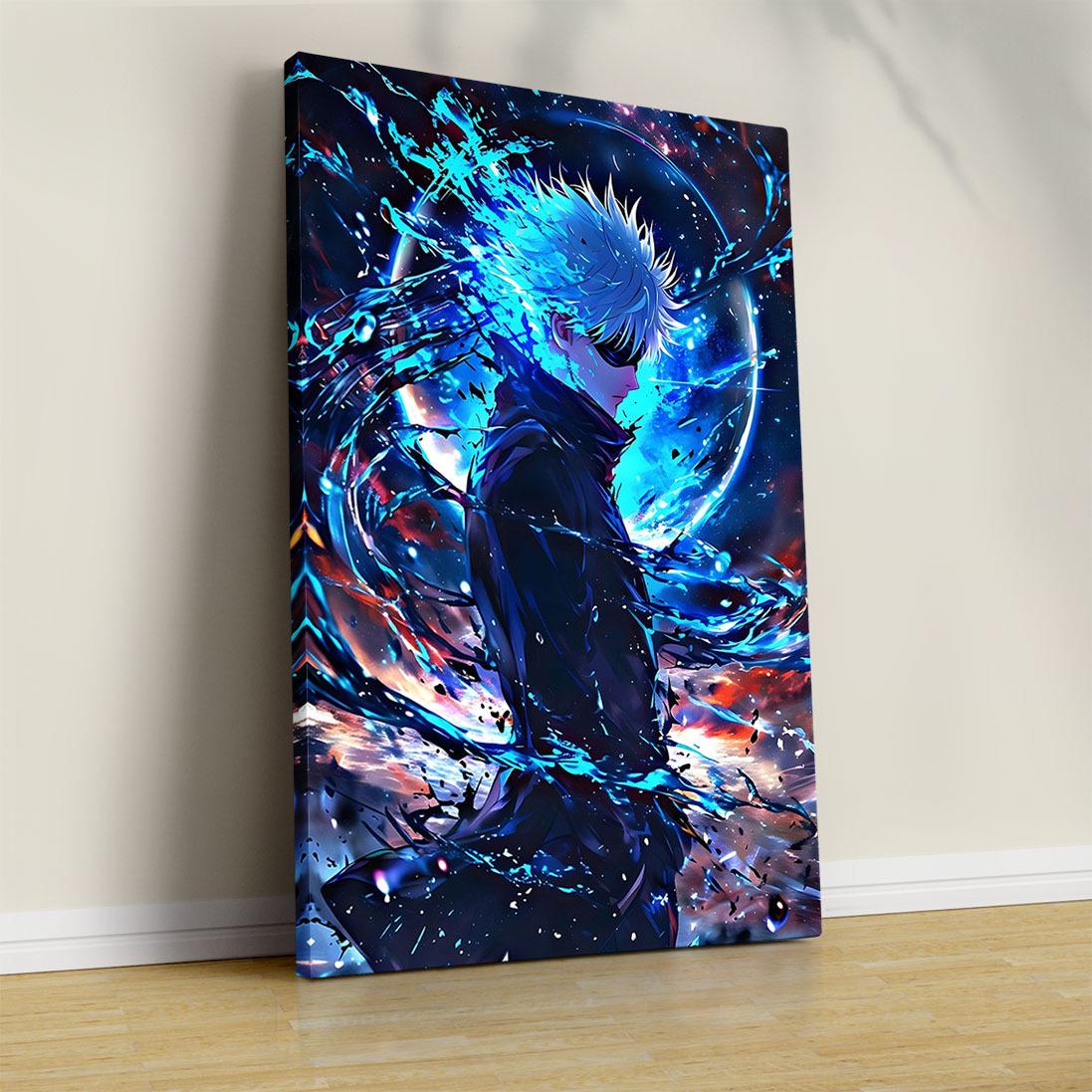 Satoru Gojo Canvas: Jujutsu Kaisen Anime Portrait - Etsy
