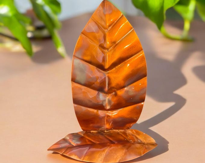 Copper Leaf Desk Stand
