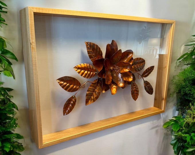 Copper Magnolia Shadow Box