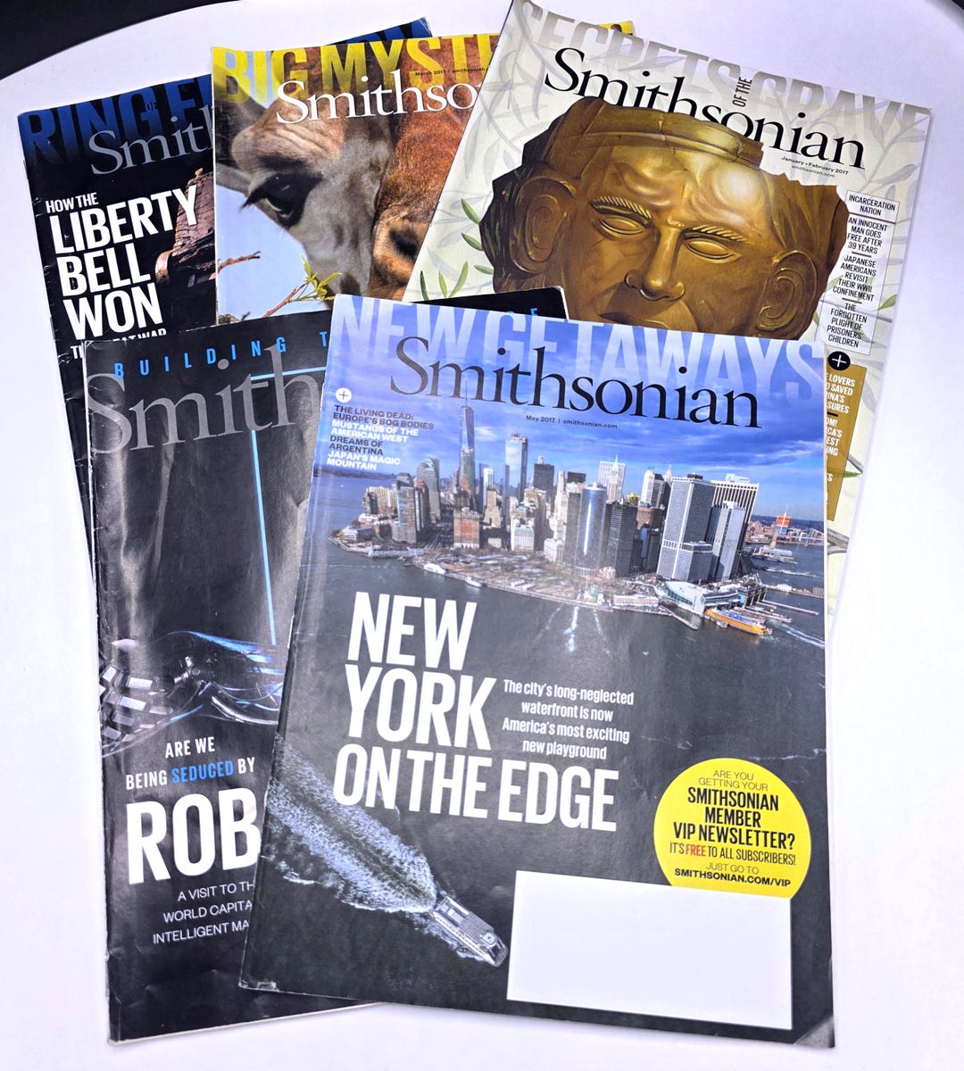 Lot of 5 Smithsonian Magazine Vol. 47-48 Jan-jun 2017 Art Science ...