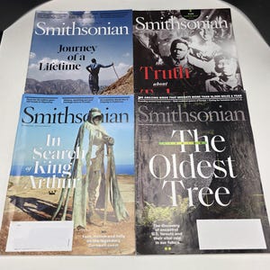 Lot of 4 Smithsonian Magazine Apr and Jun 2021, Jan-Feb and Sep 2022 Science History