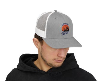 Gorra de camionero motivacional para senderismo: ¡Deja de ser mediocre! Gorra unisex para acampar.