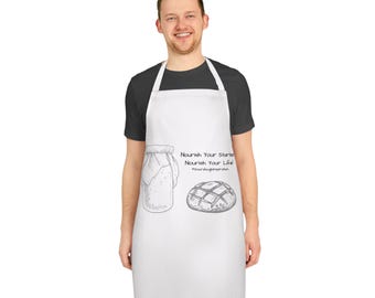 Tablier de chef personnalisé : toile polyester avec attache dans le dos