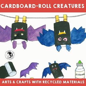 Criaturas de rolo de papelão | Projetos de artesanato reciclado | Artesanato de animais faça você mesmo | Atividades divertidas para crianças | Reciclagem criativa | Arte ecológica