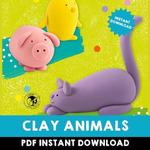 粘土の動物 | DIY 粘土の動物ガイド | ステップバイステップの動物彫刻 | 子ども向け粘土工芸アクティビティ | 楽しい粘土の動物