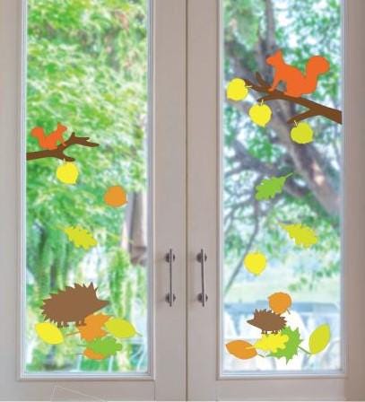 Fall Picture Window Craft Guide DIY Autumn Decor Printable Templates ...