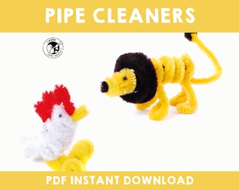 Pipe Cleaner Craft Guide | 15 DIY Projects (PDF Pattern)