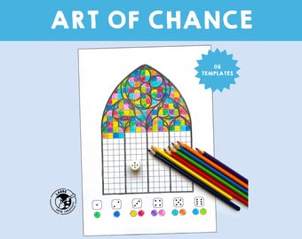 Richter Window Art Project | Stained Glass Coloring Page (PDF Pattern)