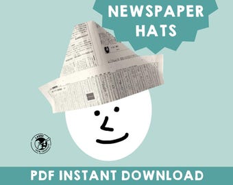 DIY Newspaper Hats: 14 Fun Designs, Kids Craft Activity (Step-by-Step-Instructions)