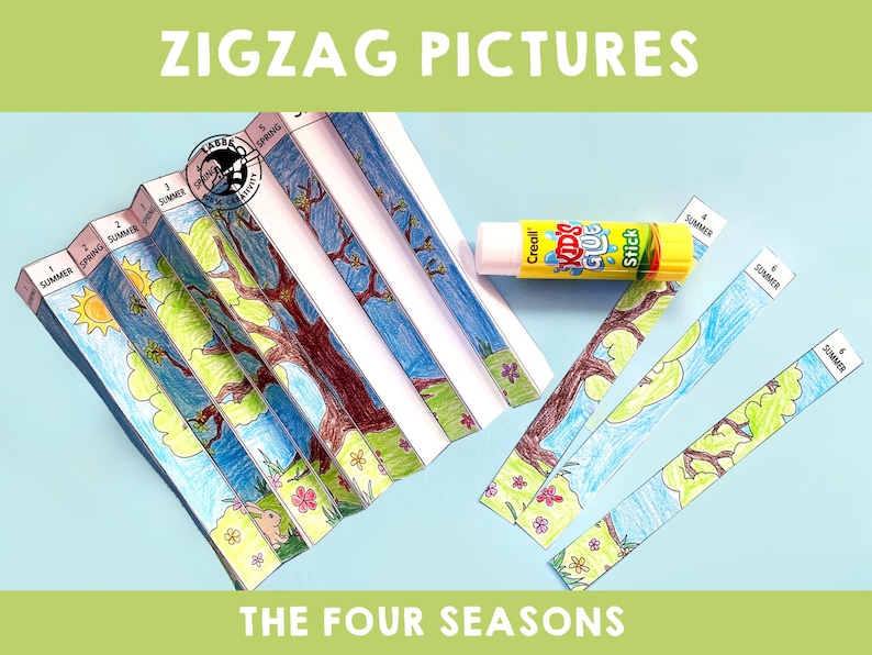 Zigzag Pictures the Four Seasons Agamographs for Kids DIY Kinetic Art ...