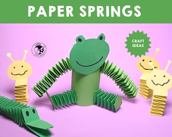 Paper Spring Craft Projects: DIY Kids Activity (PDF Pattern)