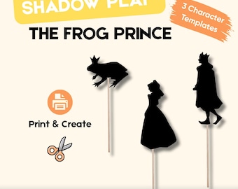 Shadow Play - The Frog Prince | Fairy Tale Shadow Theater | Frog Prince Puppet Show | Kids Storytelling Activity | Classroom Drama Craft