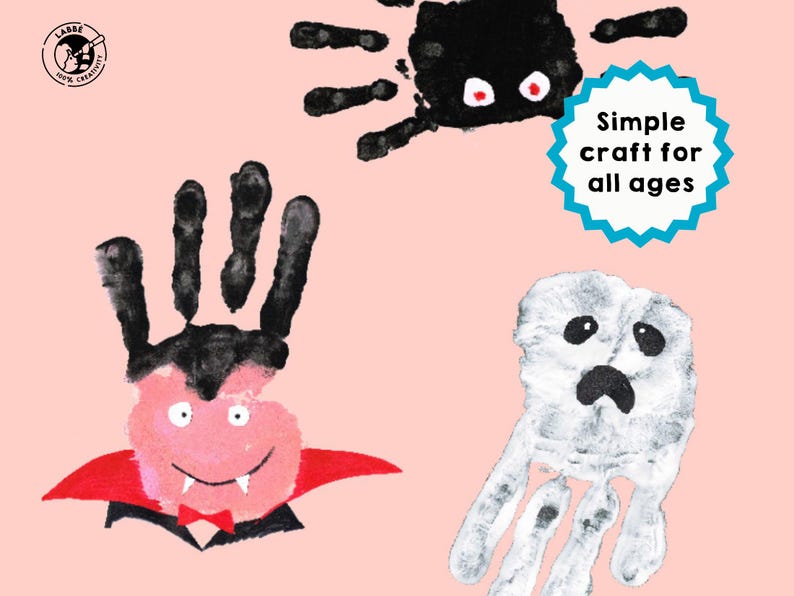 Handprint Art Fun Fingerprint Characters DIY Handprint Templates ...