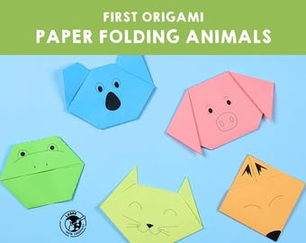 Easy Origami Animals for Kids – Printable Paper Folding (PDF Pattern)