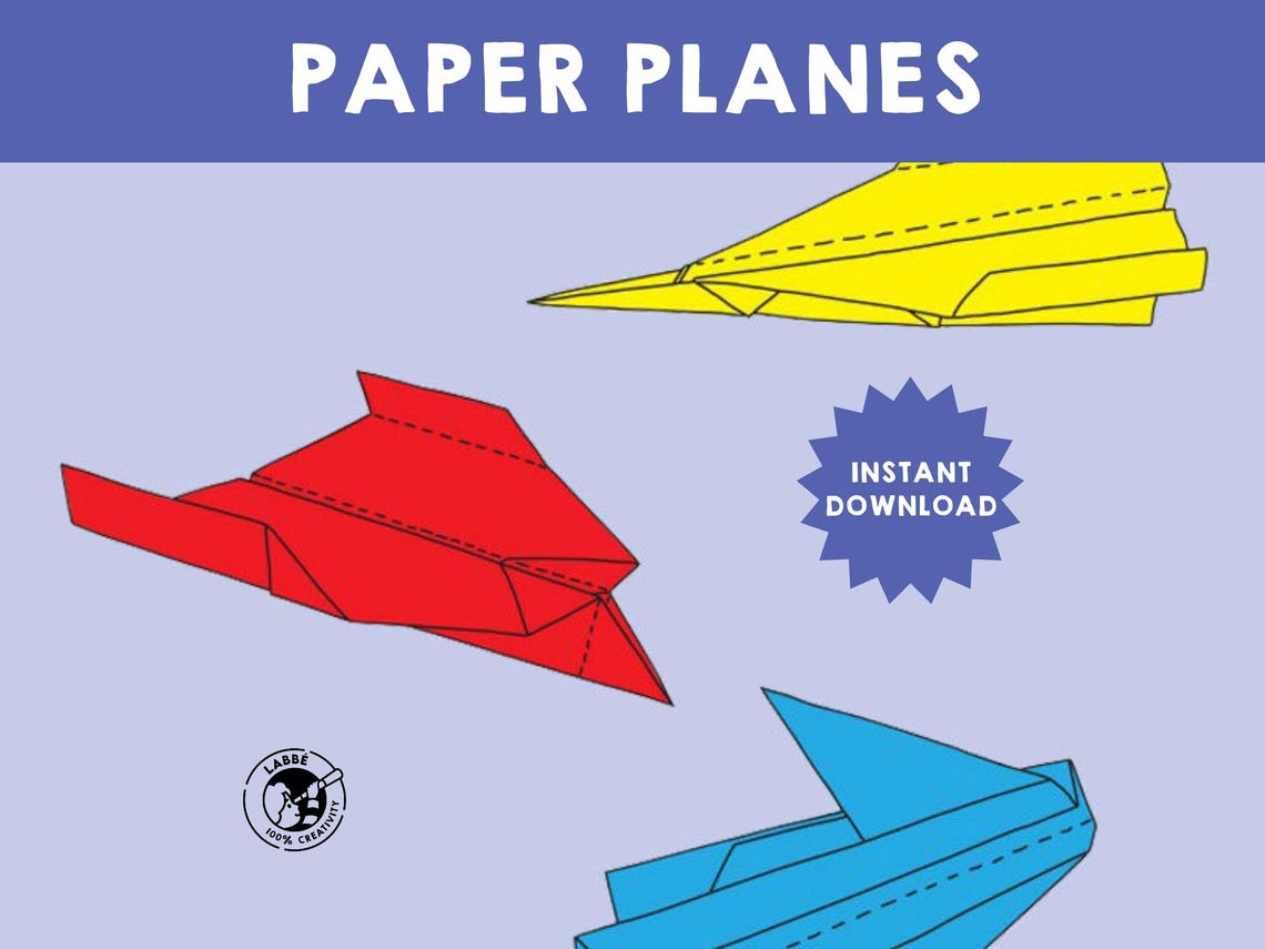 DIY Paper Plane Folding Guide: 6 Fun Designs (step-by-step-instructions ...