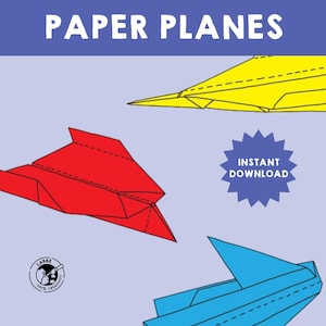 Paper Planes | DIY Paper Plane Folding Guide | Six Fun Plane Designs | Step-by-Step Instructions | Kids Craft Activity