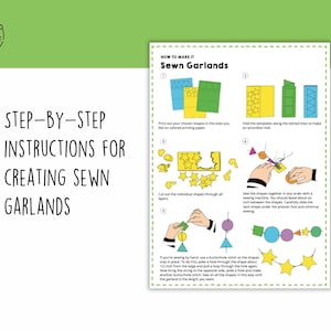Sewn Garlands | DIY Craft | Printable Garland Templates | Fun Kids ...