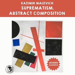 Kasimir Malewitsch | Suprematismus | Abstrakte Komposition | Kunst Poster | Druckbare Postkarten | Miniatur & Studienvorlagen | Moderner Kunstdruck