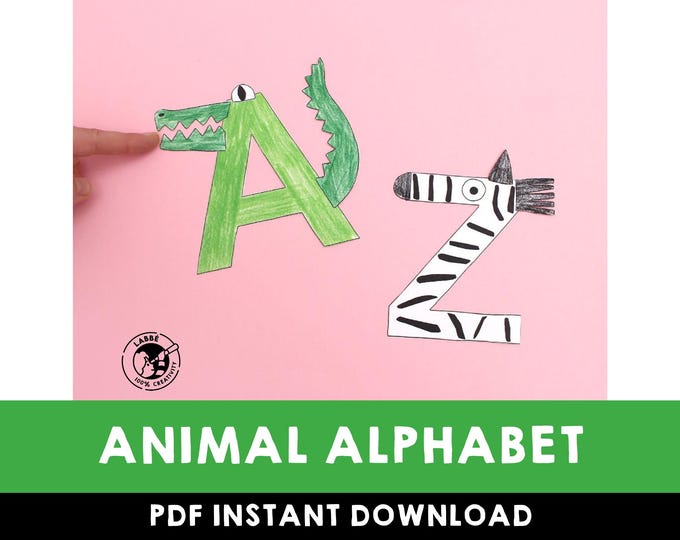 Alphabet Printable CRAFT Templates - Alphabet Animal Craft PDF ...